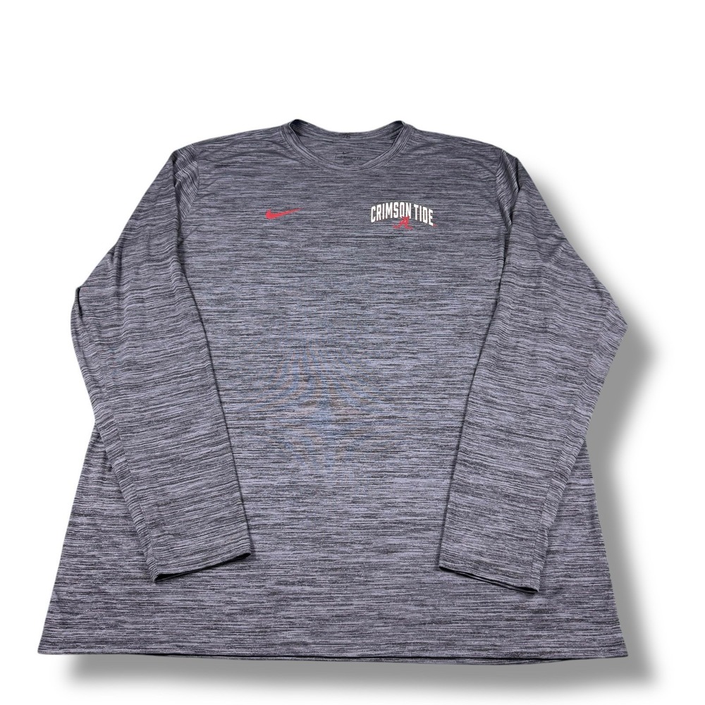 Nike Alabama Crimson Tide Player-Issued Sideline Velocity L/S T-Shirt Mens 3XLT